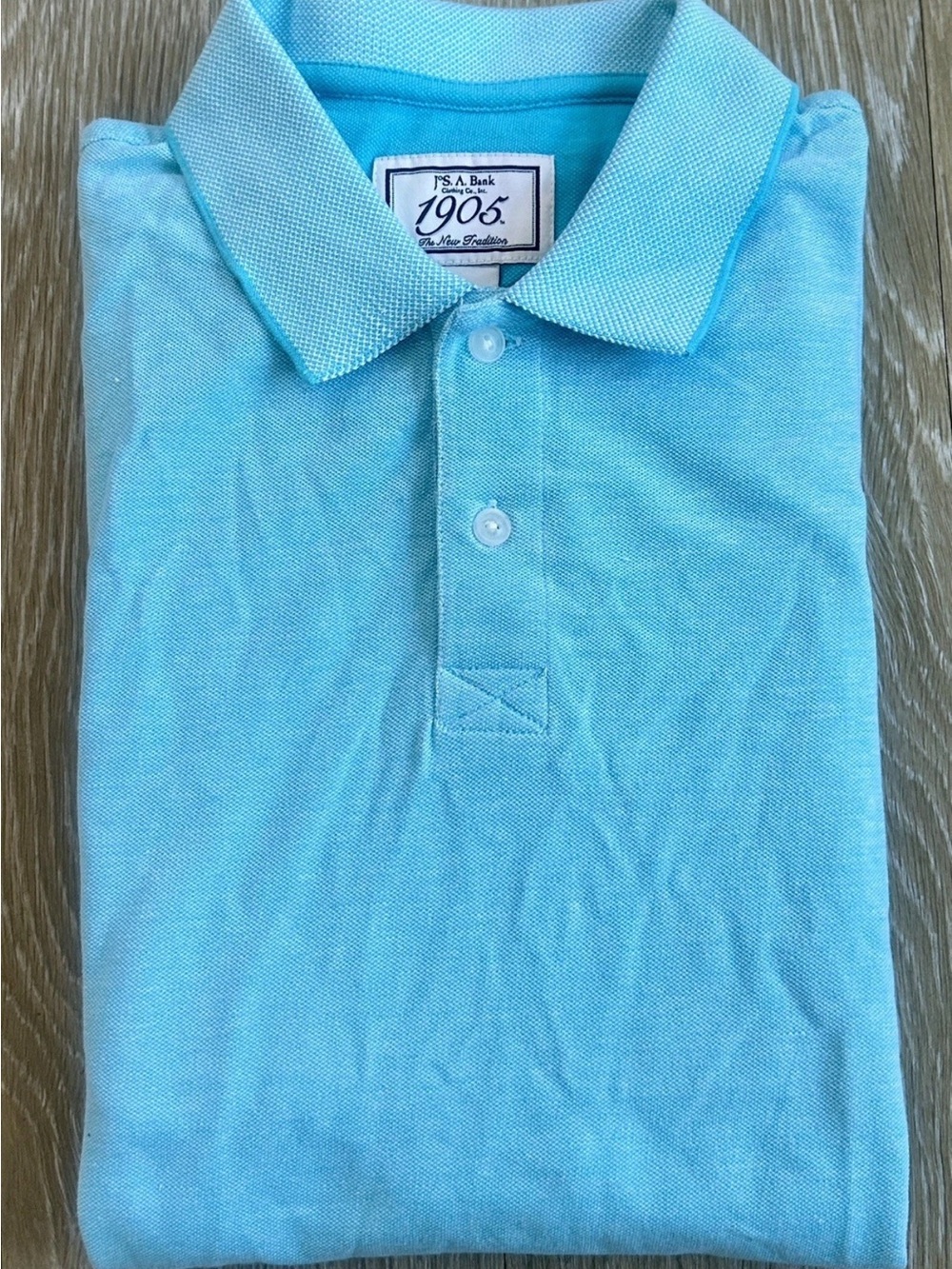 Jos. A. Bank 1905 Tailored Fit Polo Shirt Men's Medium Aqua Blue NWT